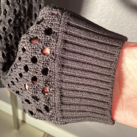 INC - open knit sweater: black sequin l/s - XL - Picture 11 of 16